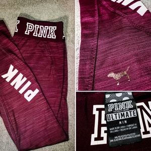 MARRON YOGA PANTS BY VICTORIA SECRET PINK